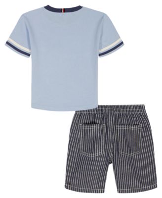 Boys' 2T-7 Short-Sleeve T-Shirt and Shorts, 2-Piece Set