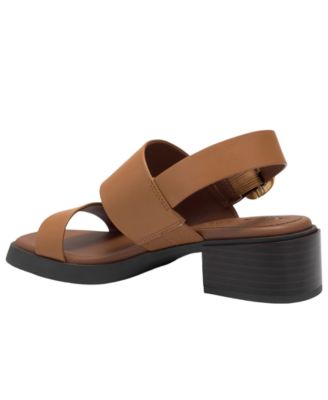 Women's Dove Low Heeled Square Toe Dress Sandals