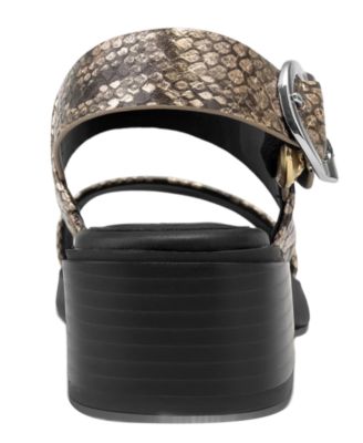 Women's Dove Low Heeled Square Toe Dress Sandals