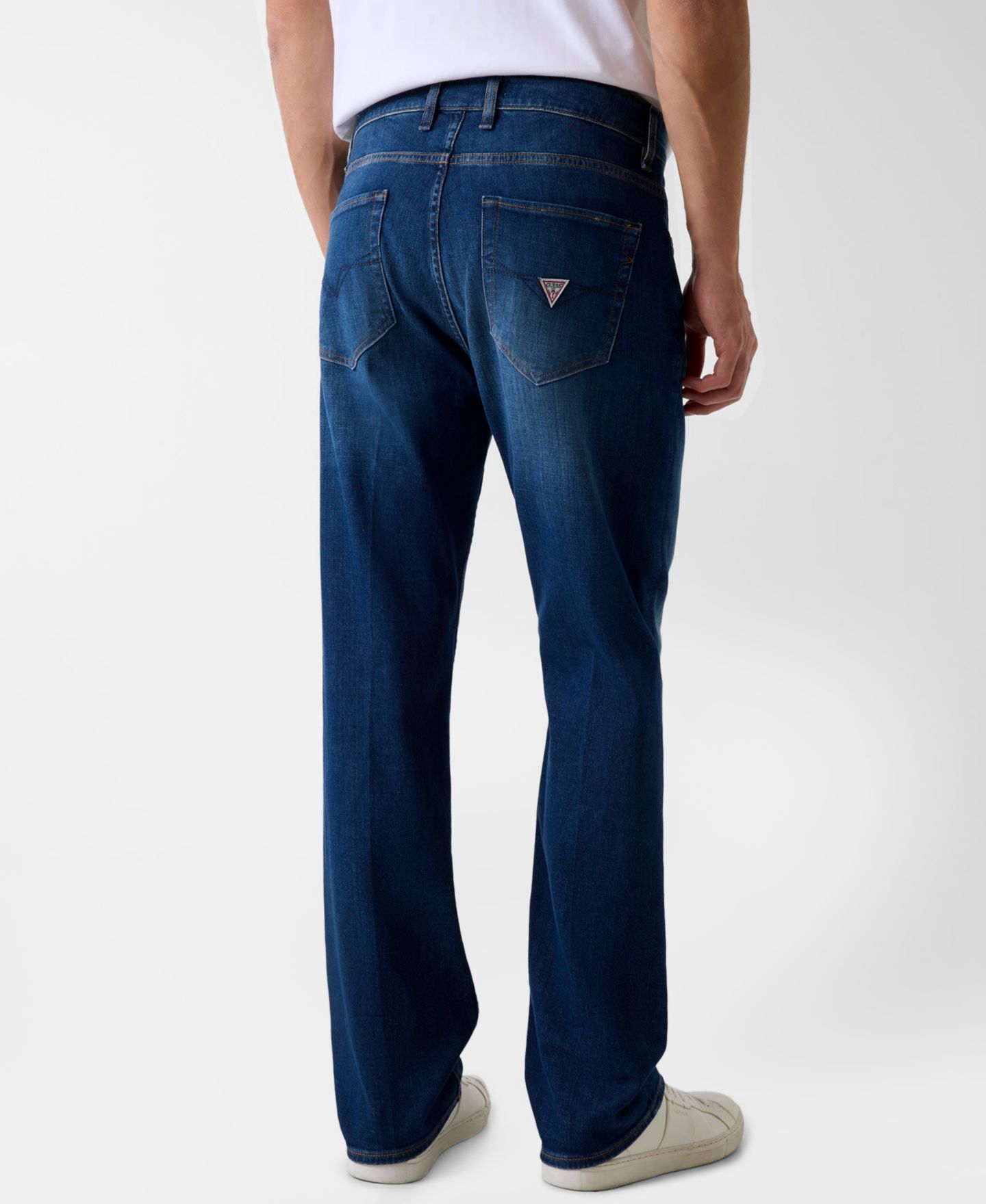 Мужские джинсы GUESS Rodeo Straight-Fit, цвет: Синий — фото 4
