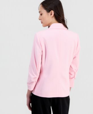 Petite Scrunch-Sleeve Blazer