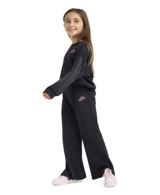 Girls' 2T-6X Waffle Knit Top and Pants, 2-Piece Set