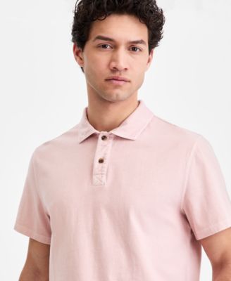 Men's Sun Faded Short Sleeve Polo Shirt