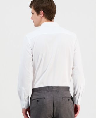 Men's Slim-Fit Performance Four-Way Stretch Dress Shirt
