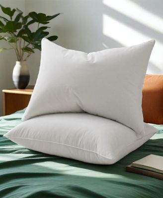 Medium Firm Goose Feather Down 2-Pack Pillows, King