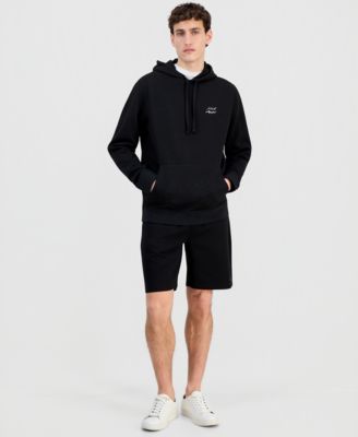 Men's Logo Waffle-Knit Pullover Hoodie