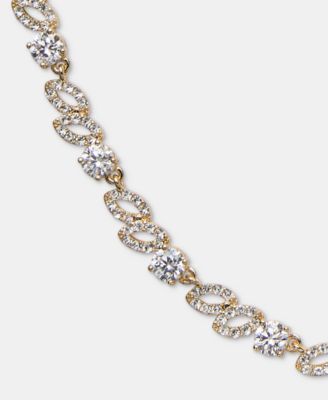 Cubic Zirconia Collar Necklace, 16" + 3" extender