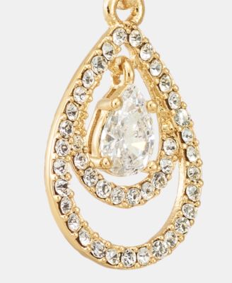 Cubic Zirconia Orbital Drop Earrings