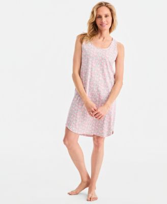 Women's Printed Jersey Tank Sleepshirt