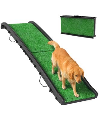 Folding Dog Ramp for Car, 61 Inches Pet Ramp with Frosted Surface