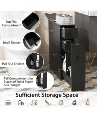 Bathroom Space-Saver Storage Organizer Cabinet