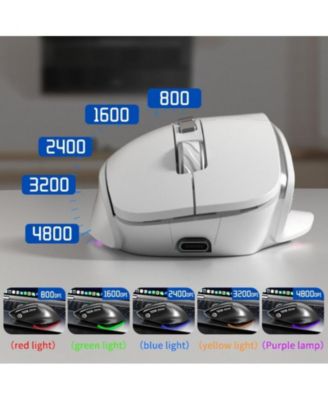Vertical Wireless Mouse 3-Mode: Silent Bluetooth,Minimalist Design,Easy to Use For Laptop/PC,Office/Gaming | Ideal for Professionals & Gamers