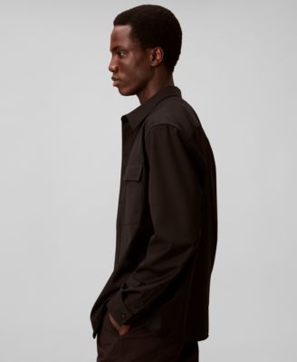 Men's Travel Twill Regular-Fit Shirt