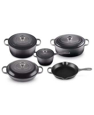 Signature Enameled Cast Iron 9-Pc. Cookware Set