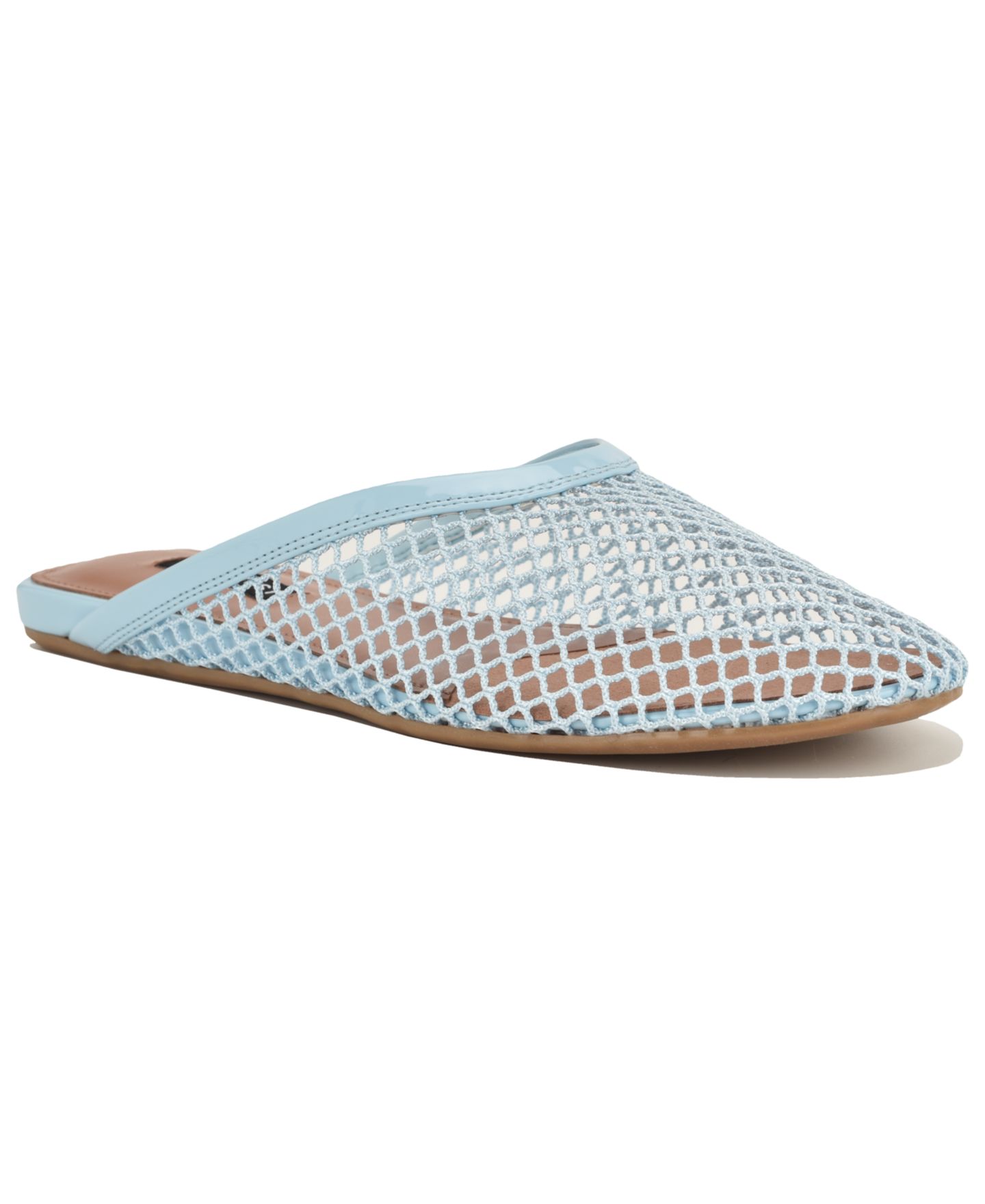 Женские сабо Nine West Daniela Mesh Round Toe Slip-On Mules, цвет: Светлый синий — фото 1