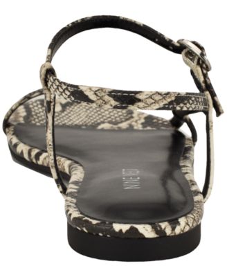 Women's Masow Round Toe Strappy Flat Sandals