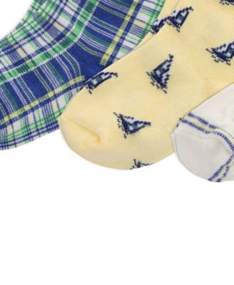 Baby Boys' Sailing Cable Knit Socks, 3-Pack