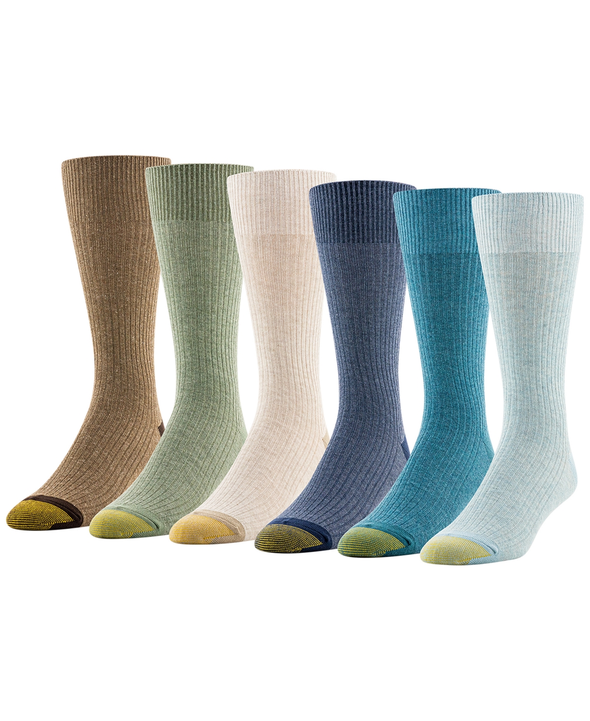 Gold Toe Men's 6-pack Casual Stanton Socks