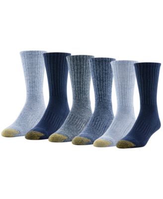 Men's 6-Pack Kensington Reinforced Toe Short Crew Socks