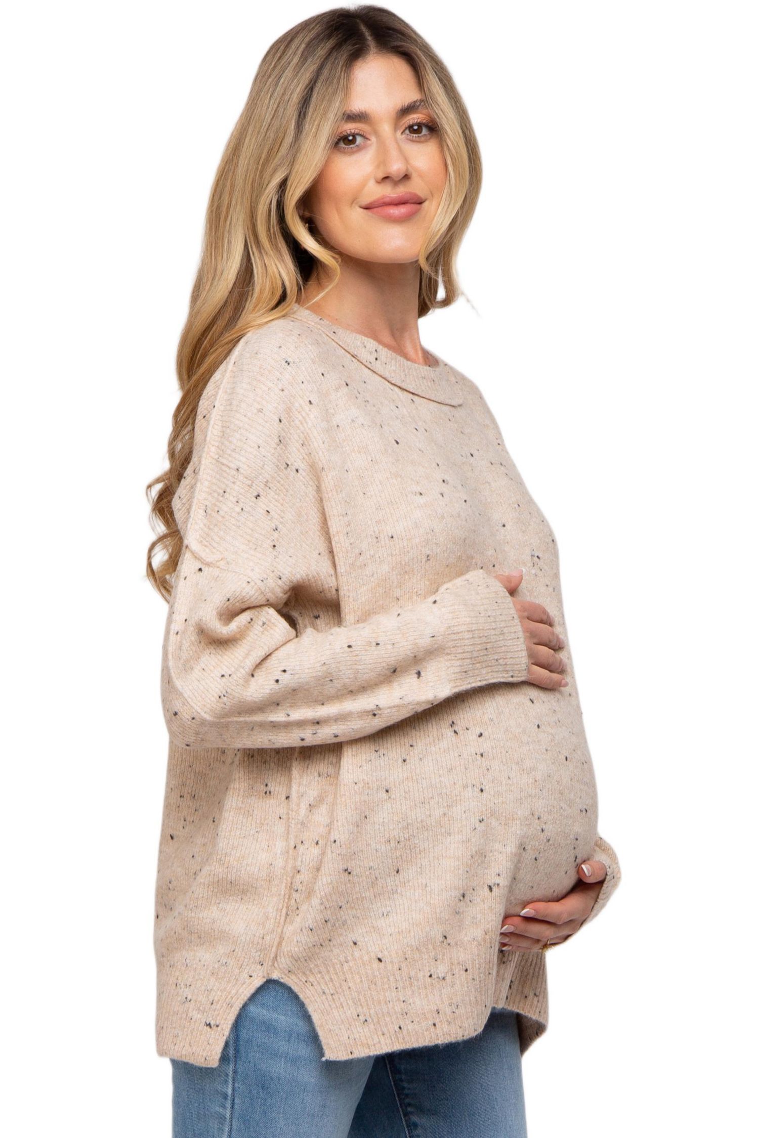 Women's Speckled Knit Sweater