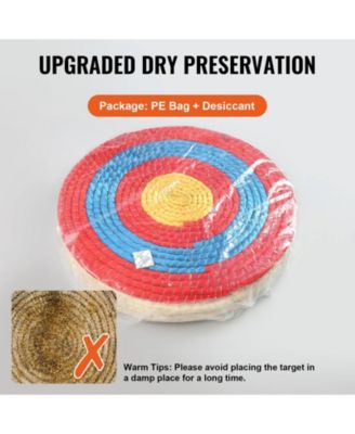 Archery Target 20" 5-Layer Straw Round Target for Outdoor Practice