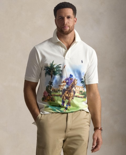 Мужские Polo Ralph Lauren Men's Big & Tall Graphic Polo Shirt