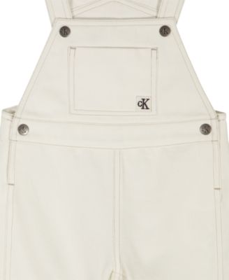 Baby Boys' Striped Top and Natural Denim Shortalls, 2-Piece Set