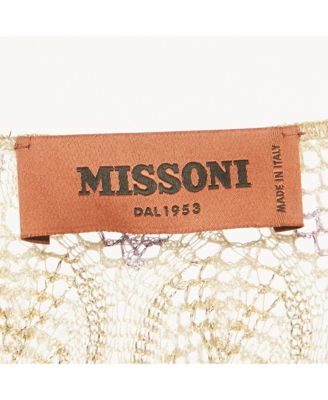 Women's Multicolor Patterned Lurex Knit High Low Dress