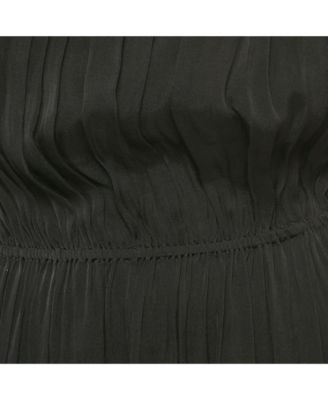 Women's Pre-Owned D&g Black Silk Tiered Mini Dress