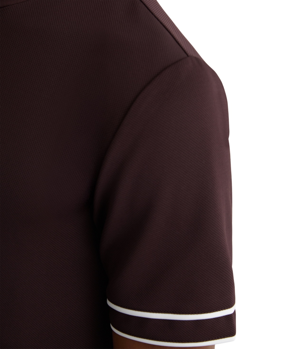 Reiss Men's Piped-Trim Textured T-Shirt