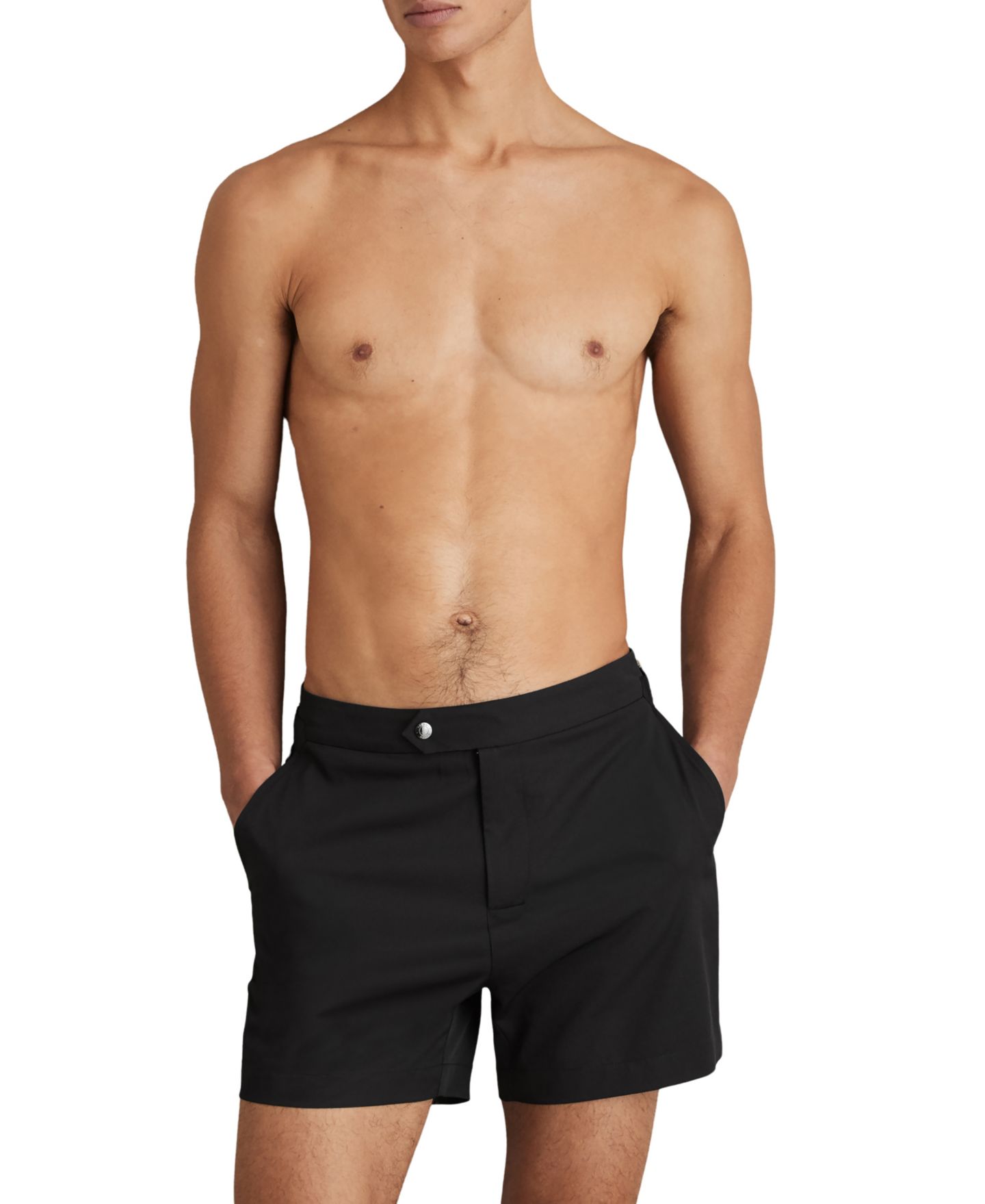Пляжные шорты Side-Adjuster для мужчин — REISS, цвет: Чёрный — фото 5