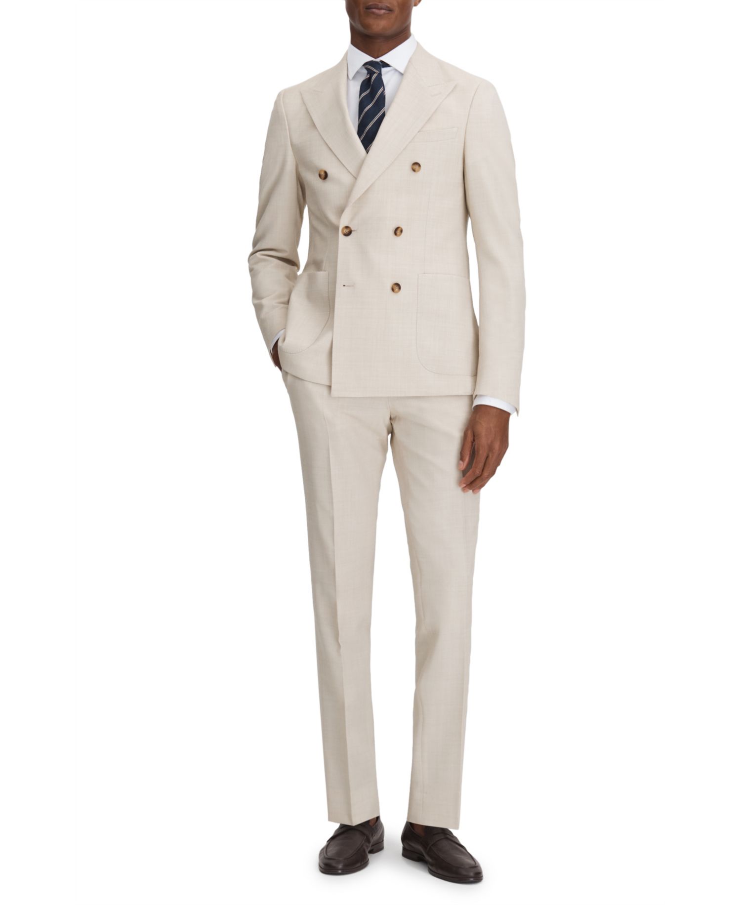 Men's Belmont Slim-Fit Double Breasted Suit Blazer