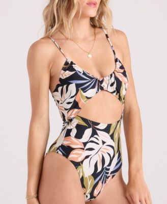 Women's Distant Tropic Scoop Neck One-Piece Swimsuit