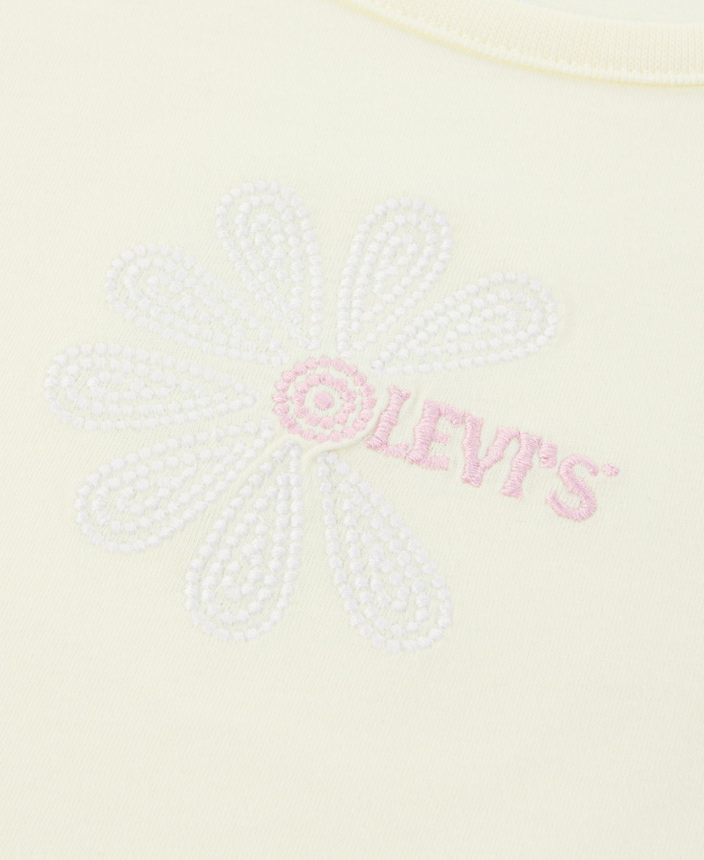 Топ Levi's Daisy Side Tie Round Neck Top для девочек, цвет: Светлый жёлтый — фото 7