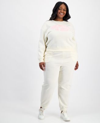 Trendy Plus Size Cali Crew Fleece Sweat Set