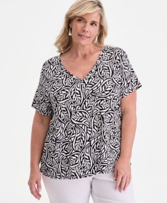 Plus Size V-Neck T-Shirt