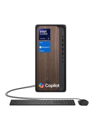 OmniDesk Premium Tower Desktop Intel Core Ultra 5 225 8GB RAM Intel Graphics 512GB SSD Storage Windows 11 Home - Black