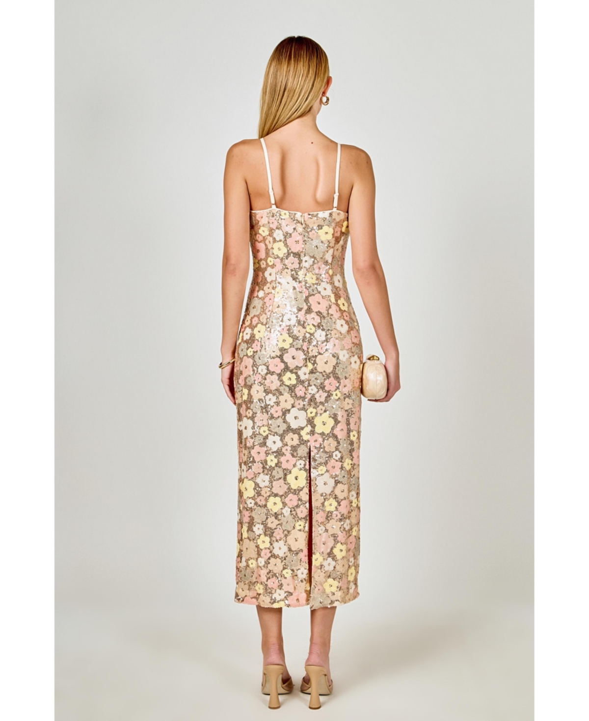 endless rose Women's Sequin Midi Dress