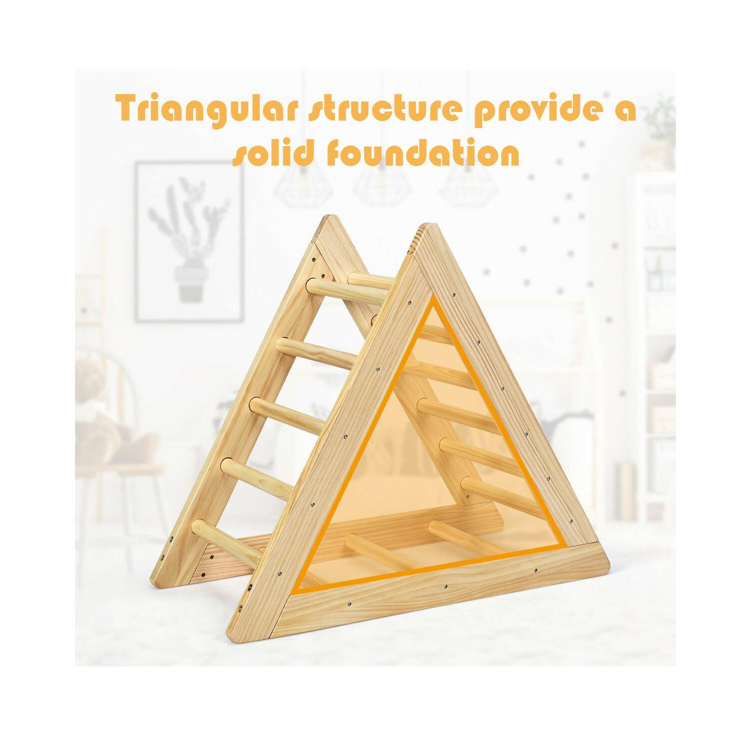 Toddler Wooden Triangle Climber
