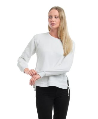 Women's Woven Side Panels Sweatshirt