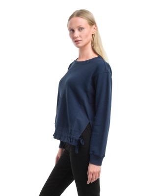Women's Woven Side Panels Sweatshirt