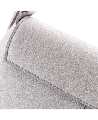 Small XX Flap Street Shoulder Bag Glitter Leather