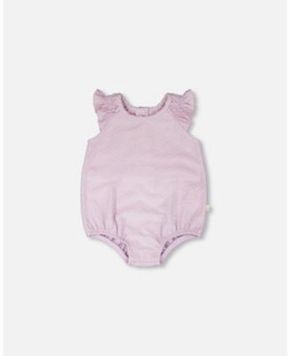 Baby Girls Jersey Romper Lavender