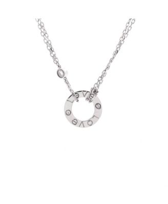 2 Diamonds Love Pendant Necklace