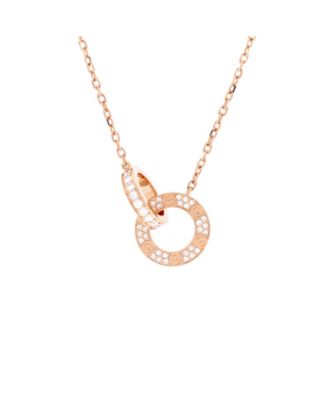 Love Interlocking Pave Necklace