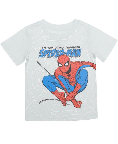 Футболка Spider-Man Web Swing Short-Sleeve для мальчиков-малышей, цвет: Светлый синий