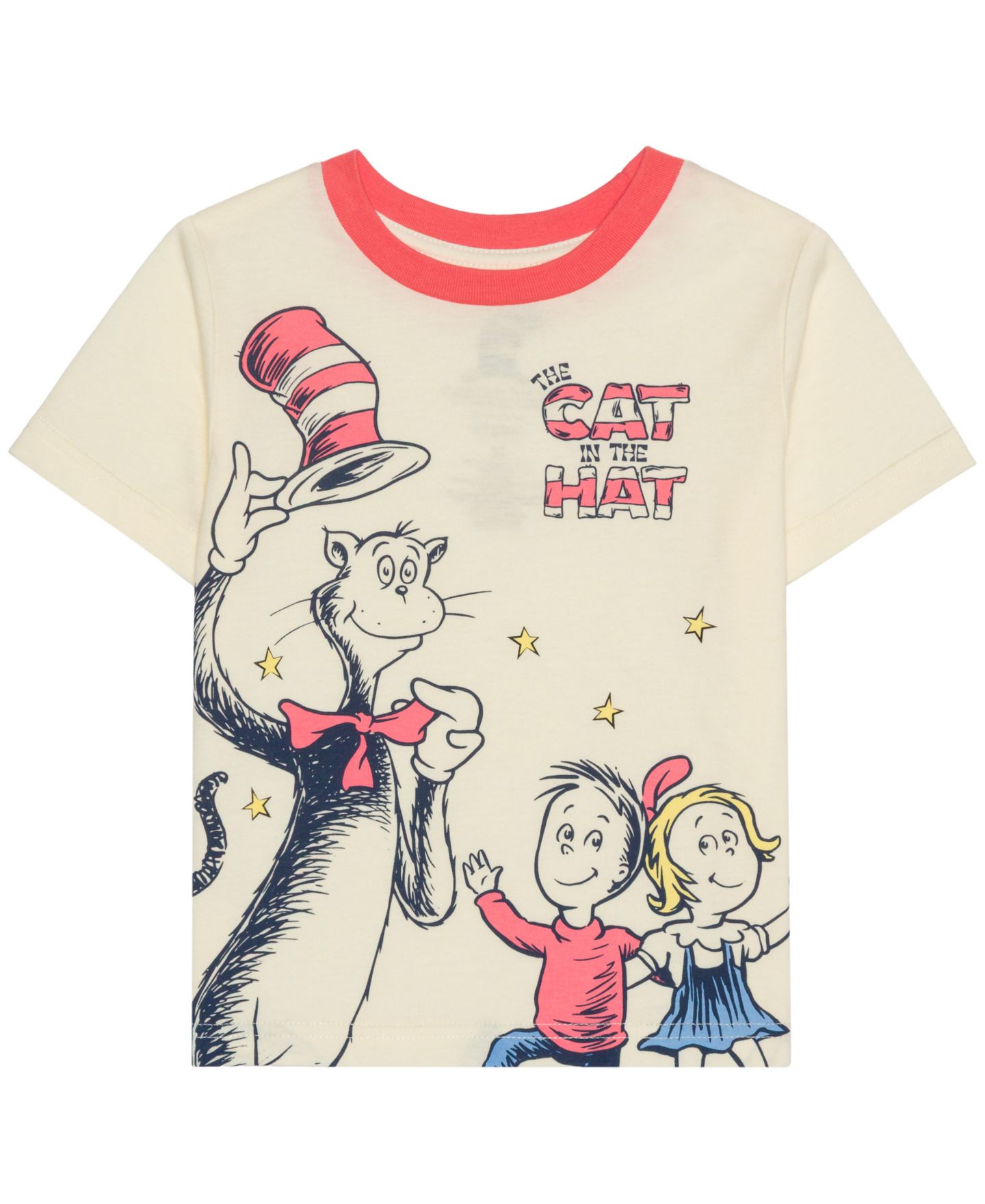 Детский комплект Dr. Seuss The Cat In the Hat для малышей: футболка и шорты, 2T-5T, цвет: Кремовый / Синий — фото 3