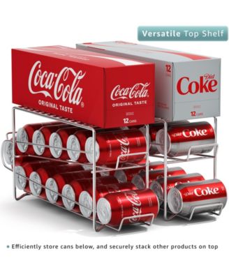 2 Pack Can Dispenser Rack - Holds 12 Standard Size 12oz Cans Each