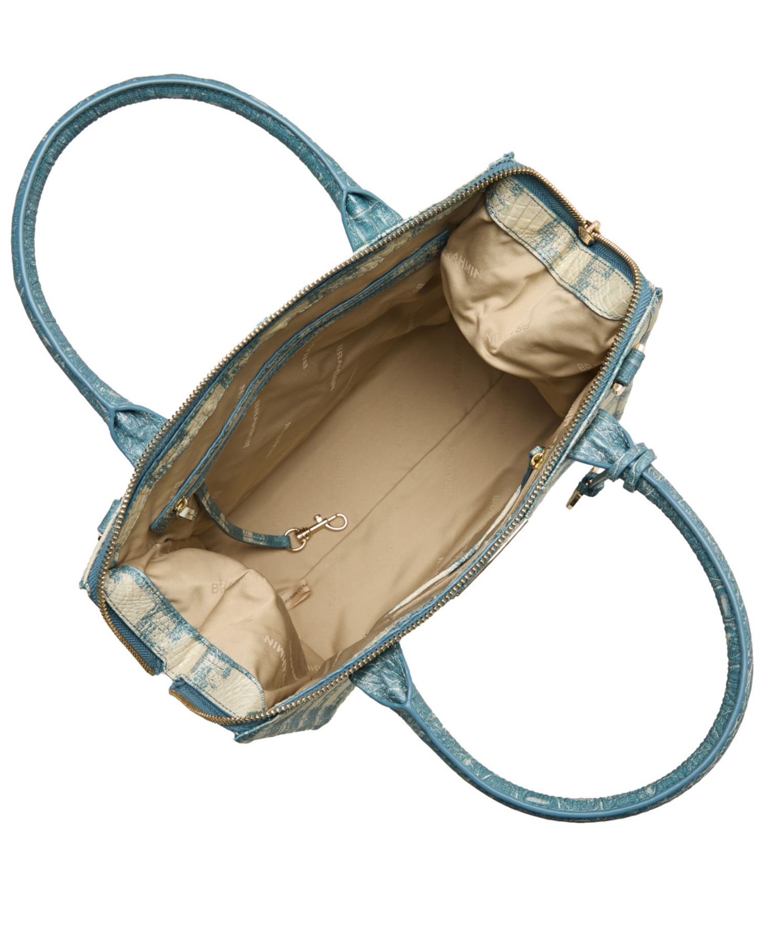 Caroline Sakura Small Leather Satchel Bag
