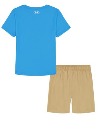 Boys' 2T-7 Crewneck T-Shirt and Woven Shorts, 2-Piece Set